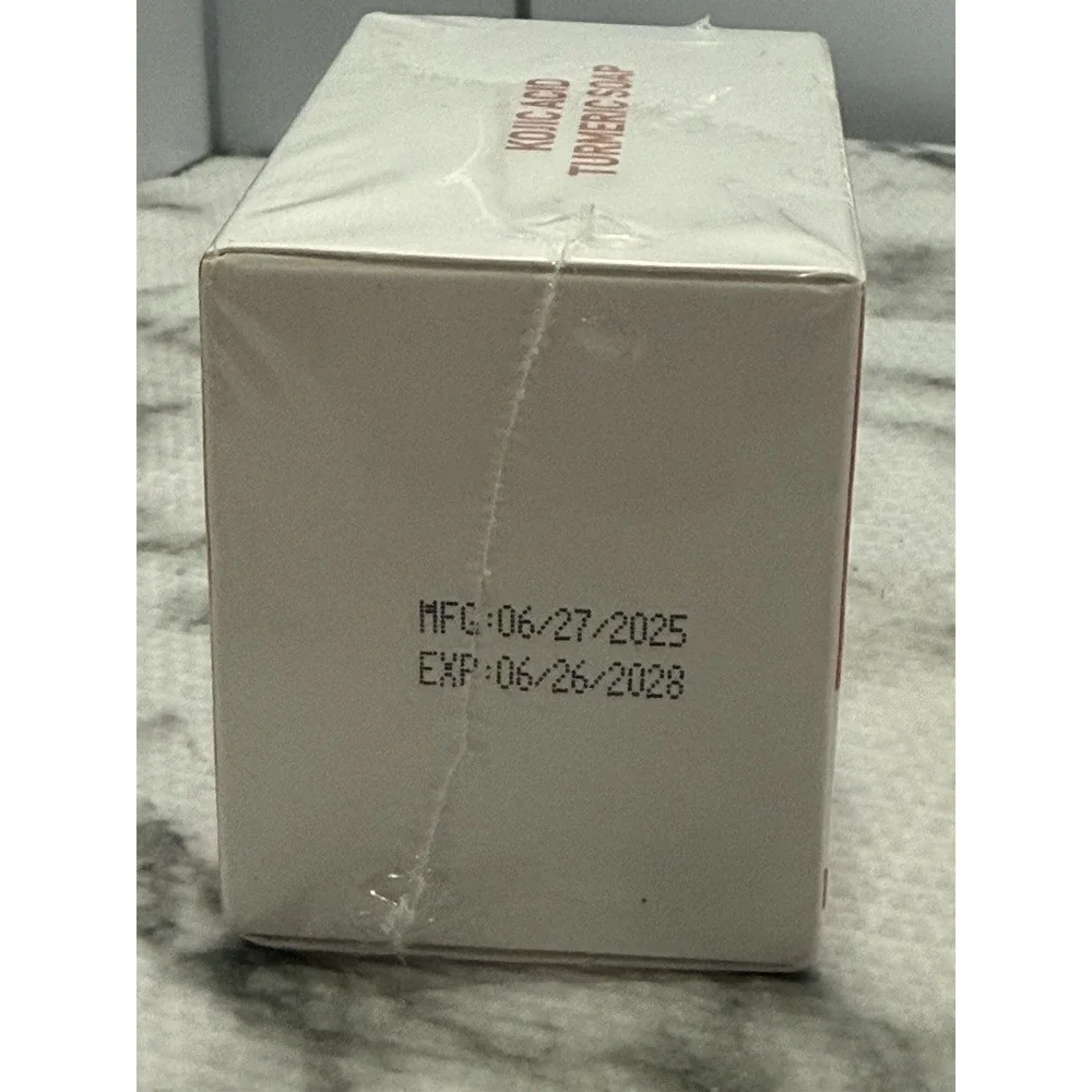 Kojic Acid Turmeric Soap 2 Bars Brightening Herbal Face Body 100g Each - Picture 3 of 3